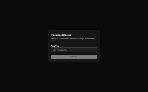 IndexLens :: Elasticsearch viewer with encrypted credential storage