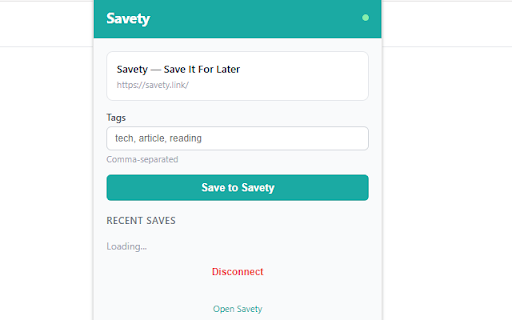 Savety — Save It For Later :: Save articles to your Savety account with one click
