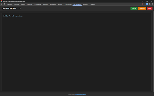 API Context Extractor :: Extracts API JSON responses and generates strictly typed TypeScript interfaces.
