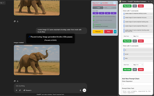 Chains - ChatGPT Workflow Automation - Smart Prompting :: Automate ChatGPT conversations with Chains. Create, save, and execute multi-step workflows with advanced controls.