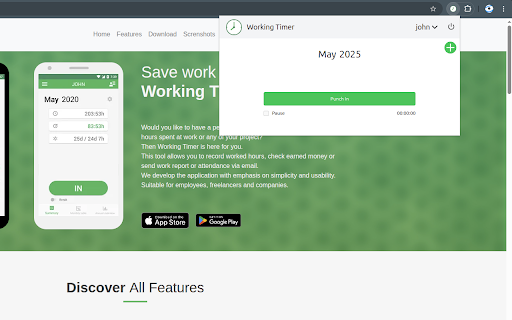 Working Timer :: Working Timer timesheet extension