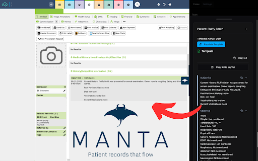 Manta :: Manta's official extension to help you complete your medical records in record time!