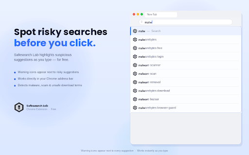 Safesearch Lab :: Helps you spot risky search suggestions before you click.