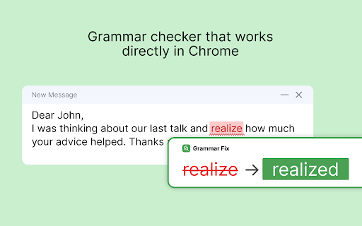 GrammarFix: Grammar Checker & Corrector :: Online grammar checker for fast spelling grammar check and sentence correction. Fix writing mistakes instantly as you type.
