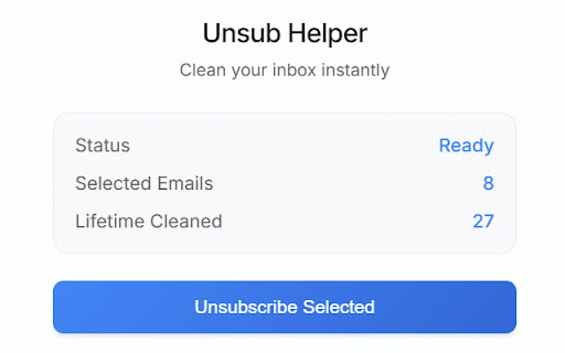Advanced Gmail Unsubscribe Helper :: Smart tool for bulk unsubscribing from emails in Gmail with persistent progress tracking