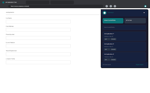 FormVault - Smart Form Saver :: Save and auto-fill web forms instantly. Perfect for job applications and repetitive forms. Never type the same info twice.