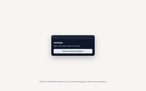TeachDrop :: Connect your TpT store to TeachDrop from your own browser.