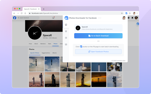 Photos Downloader for Facebook :: Instantly download photos from Facebook albums, profiles, and groups with one-click. Fast, private, secure. Save FB images now!