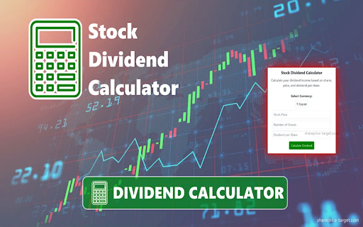 Stock Dividend Calculator :: Quickly calculate dividend income and yield from your stock investments in INR by your chrome extension.