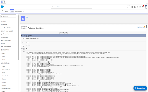 LogScout :: Visualize Salesforce Apex logs as an interactive, filtered tree to trace exceptions and debugs instantly.