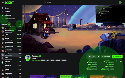 Better Kick :: A better Kick.com experience.