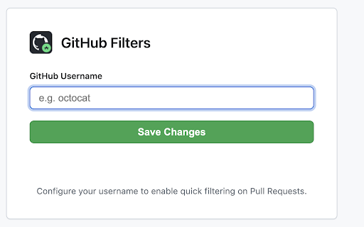 GitHub Filters :: Adds filters to GitHub pull request changes.