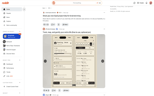 Clean Reddit :: Hide the clutter on Reddit. Toggle off sidebars, ads, nags and feed noise one by one.