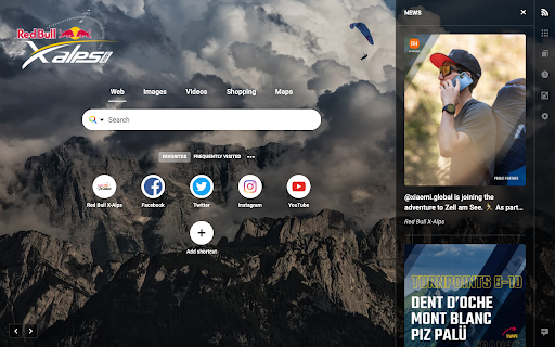Red Bull X-Alps :: The official Red Bull X-Alps Tab Extension is here! Make sure you never miss a beat of the world’s toughest adventure race.