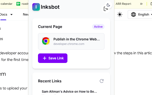 lnksbot :: Save links from any page to lnksbot.com