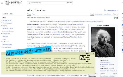 SummarAIze: AI Text Summarizer :: ✨ SummarAIze is a powerful Chrome extension that uses AI to help you quickly summarize text. Whether you're reading articles,…
