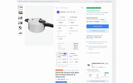 SellerIndex :: Insights e dados de anúncios no Mercado Livre (SellerIndex).