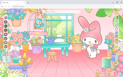 My Melody Bright Flower Shop Live Wallpaper :: Transform your new tab with enchanting live HD wallpapers of vibrant flowers at My Melody Bright Flower Shop.