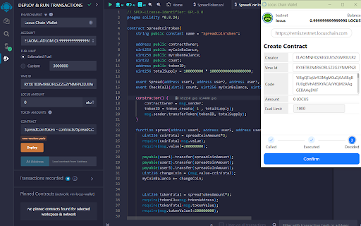 Locus Chain Wallet (For Testnet2) :: Making Locus Chain, a decentralized blockchain, easy and accessible for everyone.