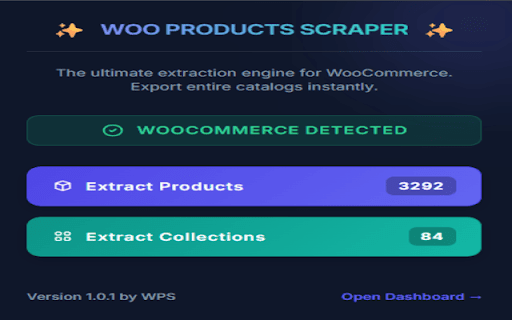 WOO PRODUCTS SCRAPER :: Best Product scraper for WooCommerce - Extract products and collections in just one click.