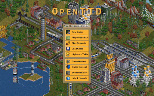 OpenTTD :: How to play: https://wiki.openttd.org/en/Manual/Tutorial/
Play OpenTTD in your browser full screen: https://openttdonline.com…