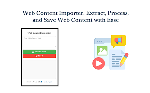 Website Content Copier / Importer - Save Content In a Click :: Extract and Copy content from any websites with a single click