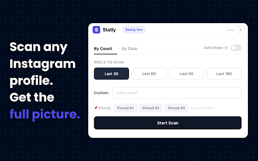 Statly :: Analyze Instagram Reels performance with Statly.
