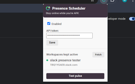 Presence Scheduler :: Keeps you active in Slack according to the schedules you set on presencescheduler.com