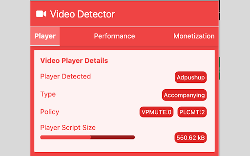 Video Parameters Detection :: Extension for Video Parameters Detection.