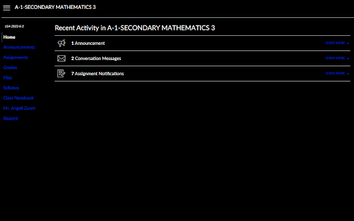 Canvas Dark Theme :: This is for canavas users for Granite School District