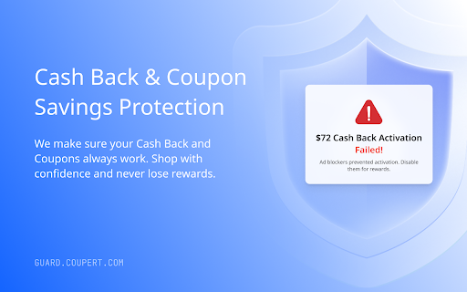 Coupert Guard - Ad blocker & Cash Back Guard :: Block ads. Secure your shopping savings.