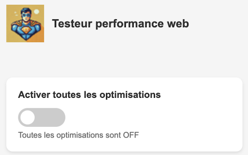 Testeur performance web :: Extension pour tester et optimiser les performances web en temps réel.