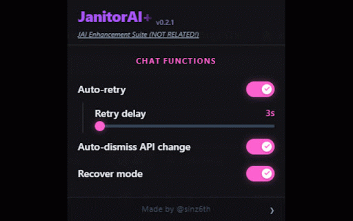 JanitorAI :: Unofficial Enhancement Suite for JanitorAI.com