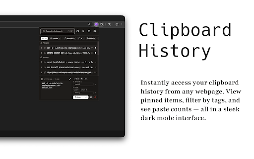 CopyCruise - Clipboard History Manager :: Save, search & organize everything you copy. 100% local, no cloud, no tracking.