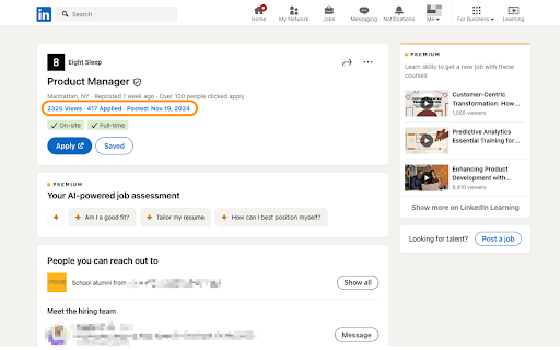 JobSnoop :: Transform your LinkedIn job search experience!