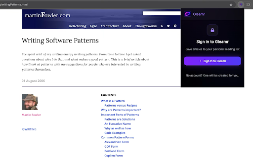 Gleamr - Save Articles :: Save articles, blog posts, and social media threads for later reading. Extract and preserve content from any website with one click.
