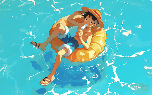 Luffy's Summer Break Live Wallpaper :: Experience Luffy's adventures with this live HD wallpaper featuring vibrant visuals and dynamic scenes inspired by his summer e...