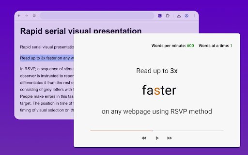 Fast Reader :: Unleash Fast Reader to be a speed reader. Improve your reading wpm and concentration with this fast reading app.