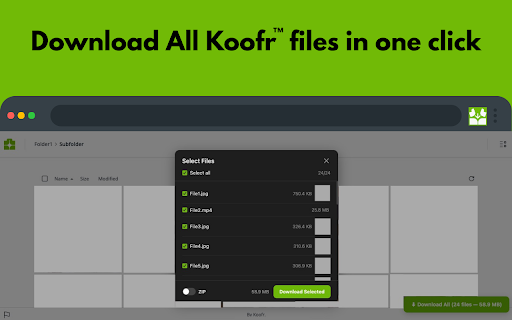 Koofr Download Helper :: Easily download files from Koofr shared links