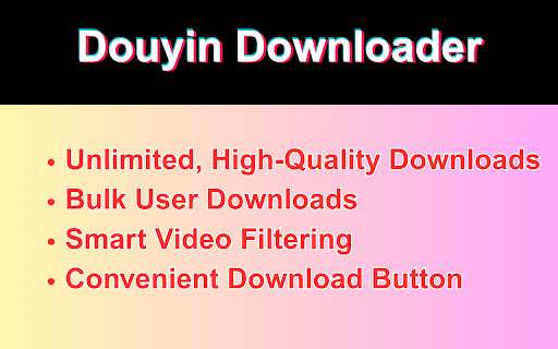 Douyin Downloader :: Download Douyin videos, export links, bulk download, and capture livestreams.