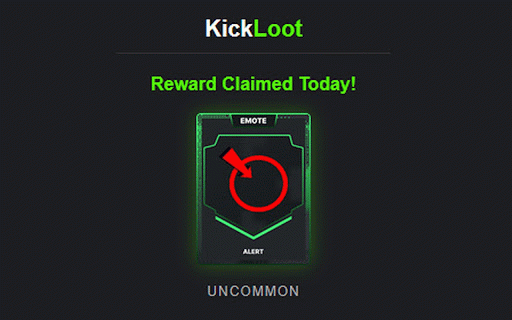 KickLoot :: Automatically claims daily rewards and drops on Kick.com, and visually remembers your loot.