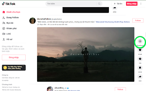 Tiktok Saver :: Support to download Tiktok video without watermark FREE