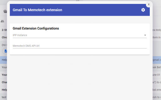 GmailAddIn :: Gmail Integration to Memotech
