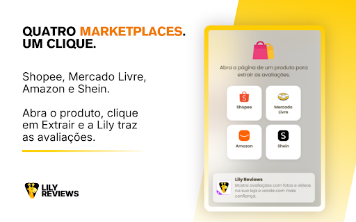 Lily Reviews :: Extraia, edite e exporte avaliações de produtos da Shopee, Mercado Livre, Amazon e Shein em toda a América Latina.
