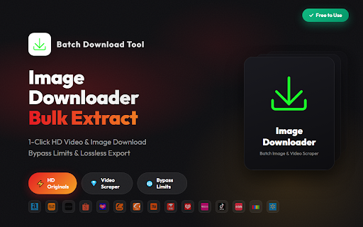 Ultimate Web Image & Video Bulk Downloader :: Batch downloader for e-commerce. One-click extract and save HD product images, SKUs, and web videos from global websites.