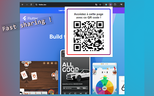 Websites share QR CODE :: Share the website you're on with a QR code!