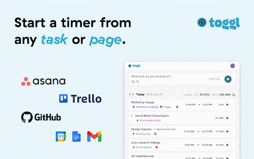 Toggl Extension :: Drop busy. Plan, track, focus.