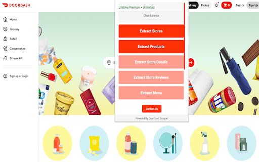DeliveryData Scraper - Export Restaurant & Menu Data :: Extract restaurants, menus, prices & reviews from DoorDash. One-click export to CSV, Excel, JSON.