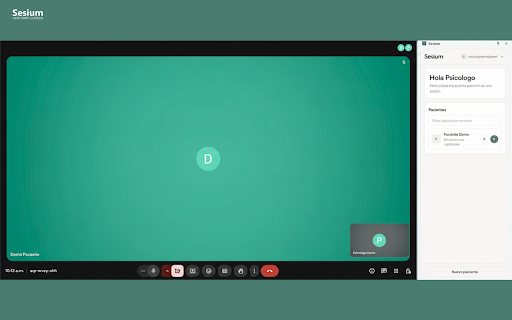 Sesium :: Transcribe tus sesiones de terapia online y genera notas clínicas con IA. El copiloto de los psicólogos, en tu navegador.