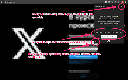 FocusGuardian :: Guard your focus! FocusGuardian helps you block distracting sites so you can remain concentrated on what matters most.